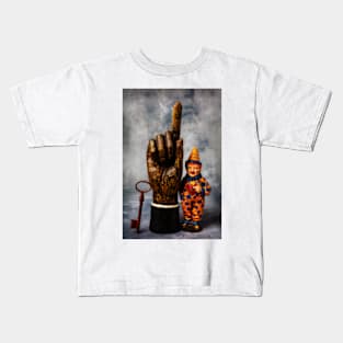 Hand And Vintage Clown Toy Kids T-Shirt